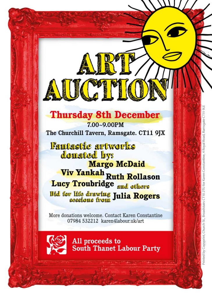 Art auction poster